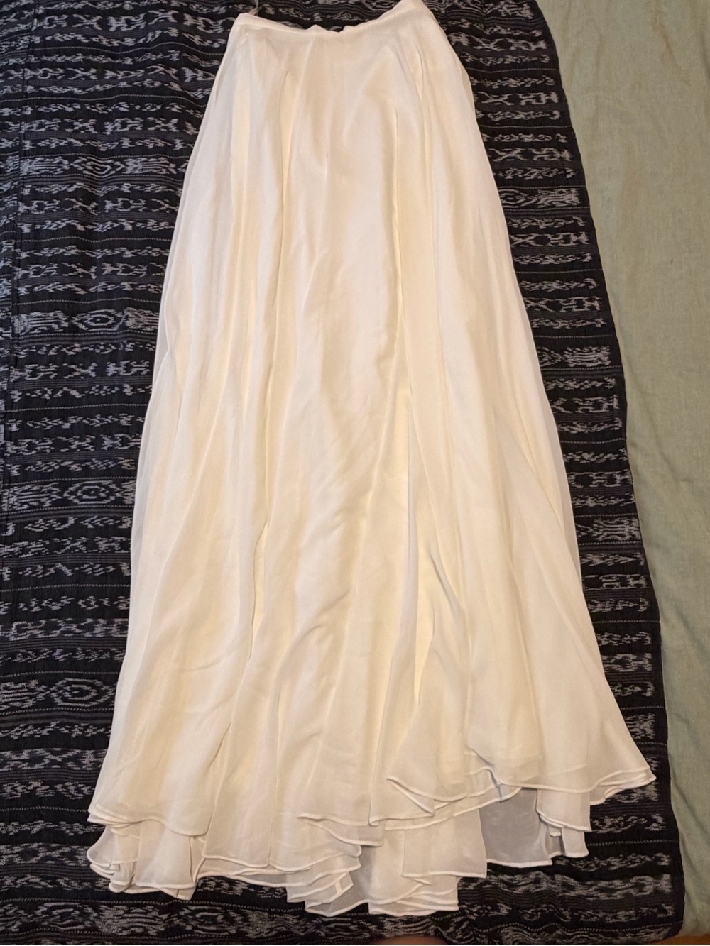 Jenny Yoo white bridal maxi skirt